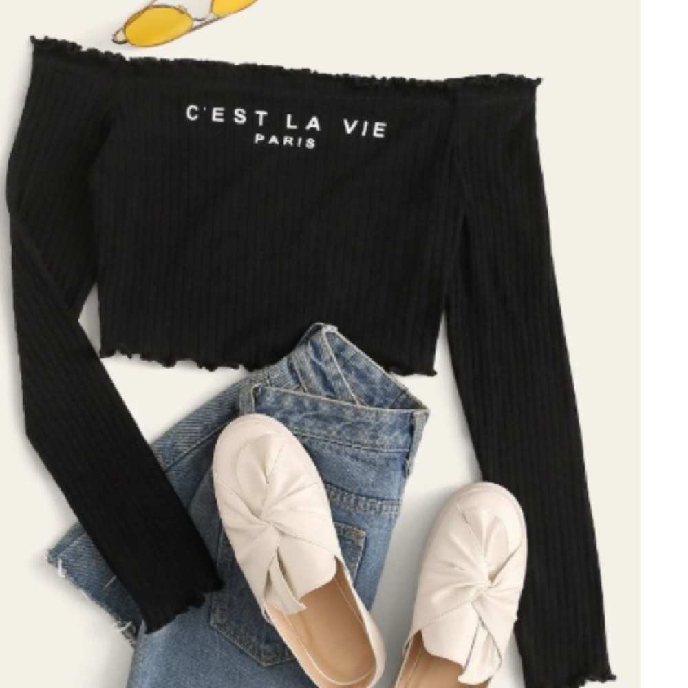 c’est la vie Paris Crop top